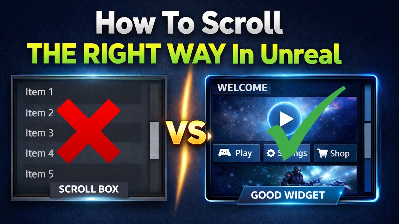 How To Scroll THE RIGHT WAY In Unreal Engine
