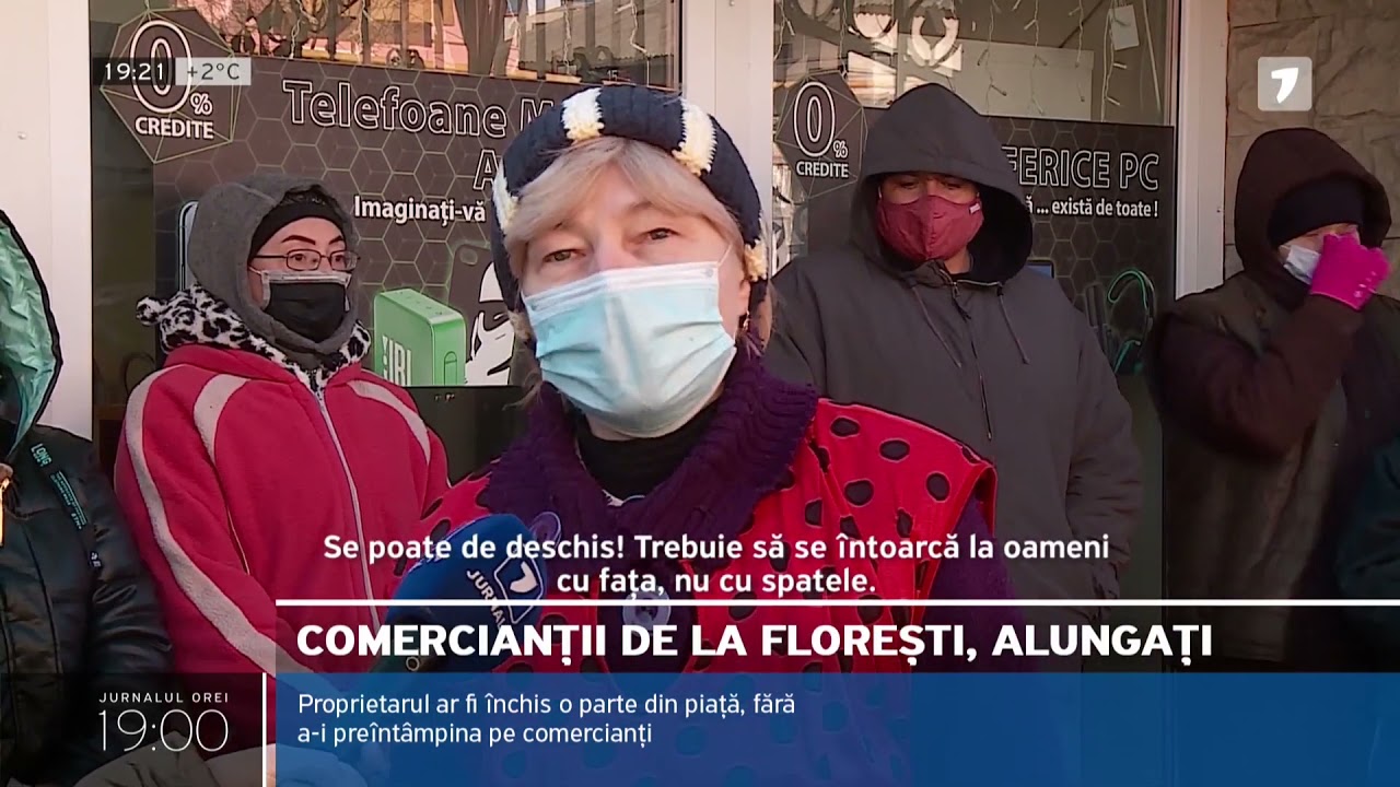 Comercianții de la Florești, alungați