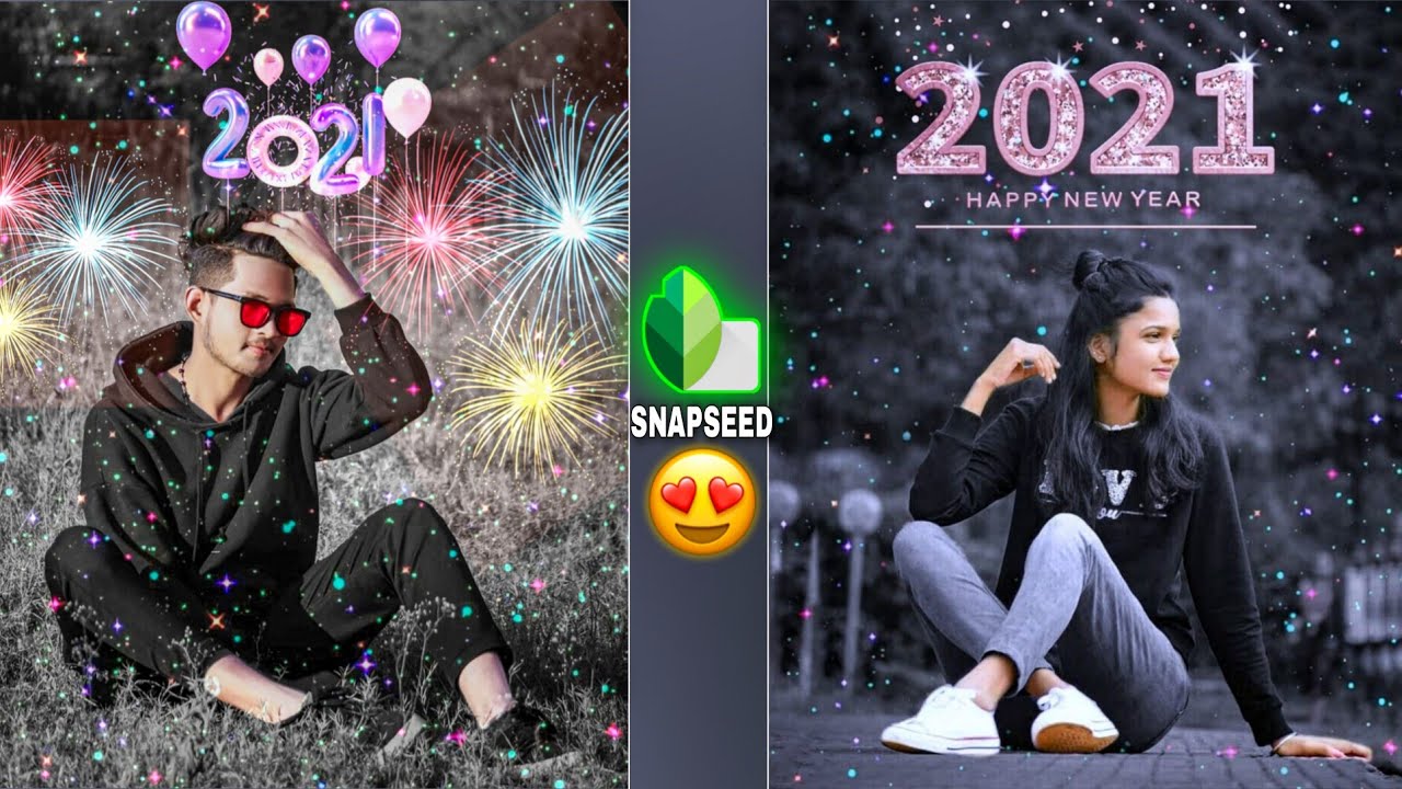 Snapseed Happy New Year 2021 photo editing🔥// Snapseed New Year Tutorial 2021