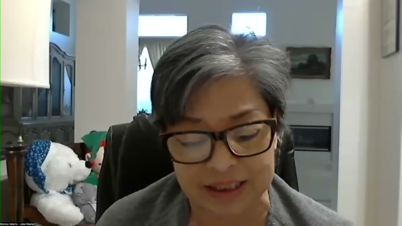 Monica as Joke Master!