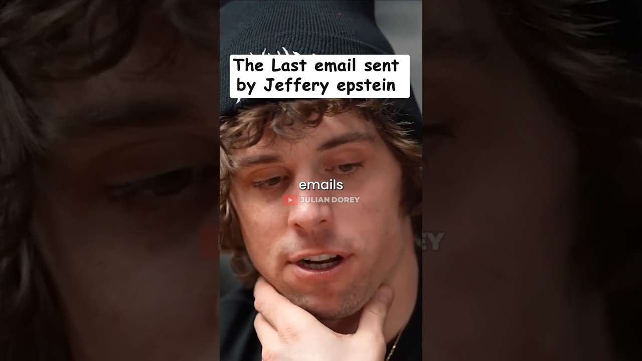 The last mysterious email Epstein sent to himself before getting arrested #shorts