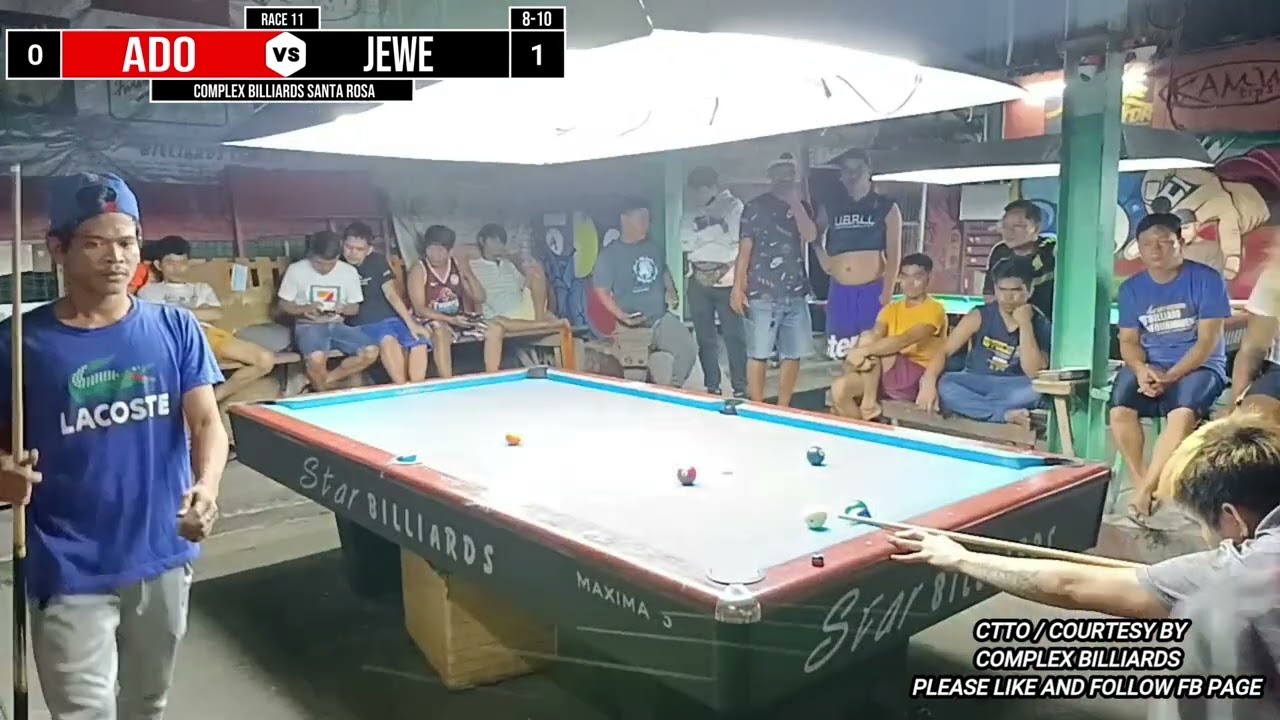 ADO VS JEWE (Race 11) Complex Billiards