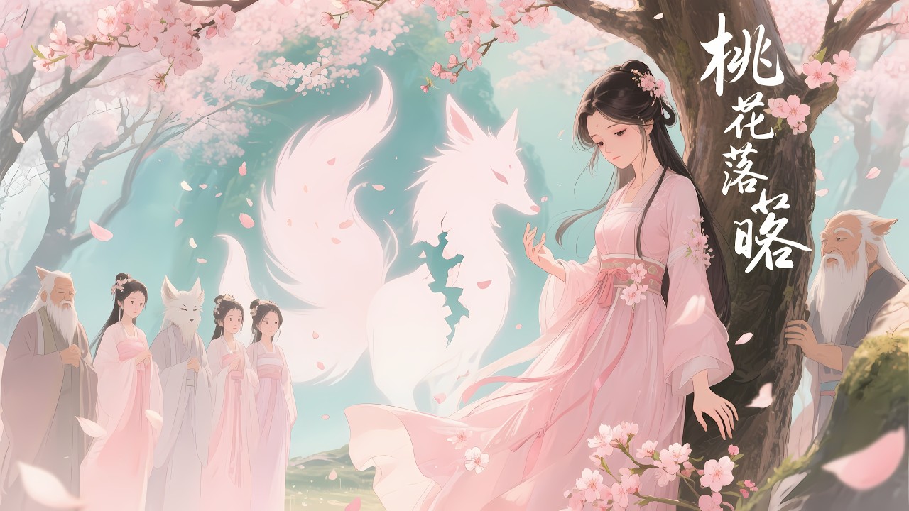 【玄幻故事】上新啦✨《桃花落晚晚归》短篇故事，残尾帝姬在青丘受尽偏爱与非议，一纸婚约改写姐妹命运，魔族阴影自此降临。#故事 #古风 #甜宠 #完结 #故事全集 #甜宠漫剧场