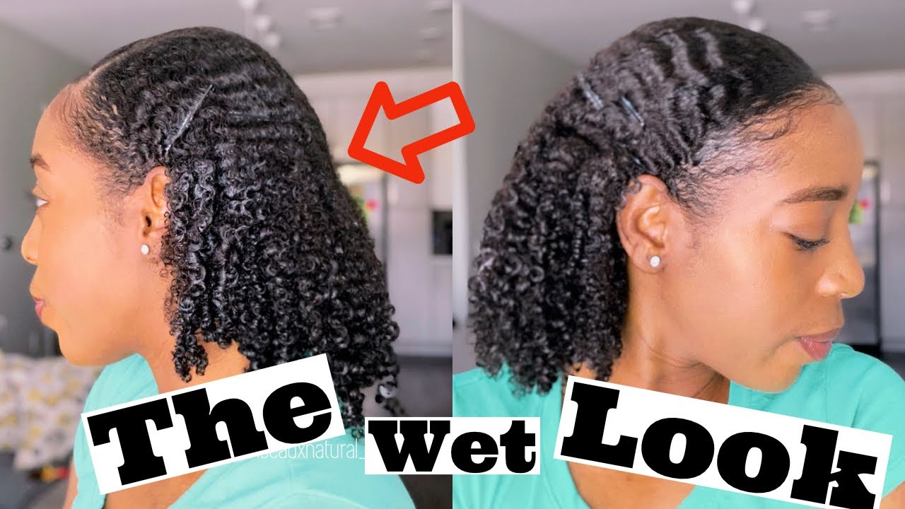 I Tried The Wet Look On My Kinky Curly Type 4 Hair! |Very Detailed + Tips|  NATURAL HAIR