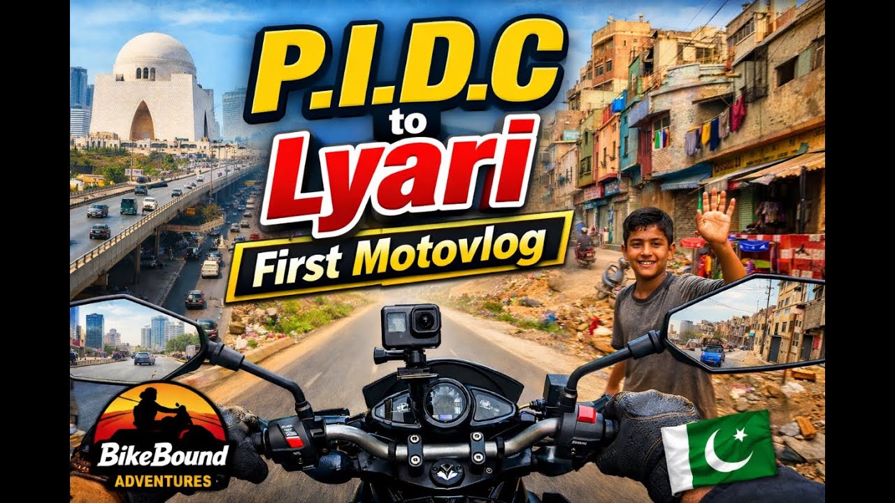Karachi Bike Ride | P.I.D.C House to Lyari Kumbhar Wara | First Motovlog | BikeBound Adventures