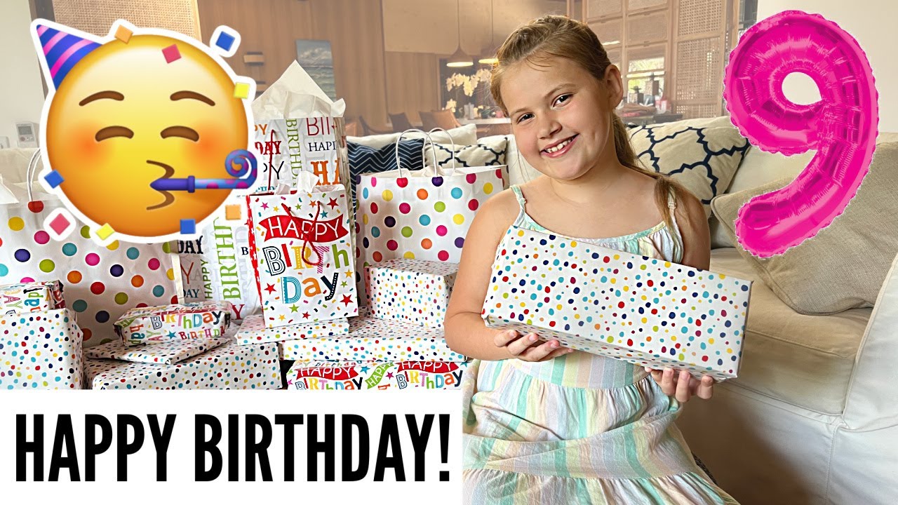 Gretchen's BIRTHDAY Morning OPENING PRESENTS!