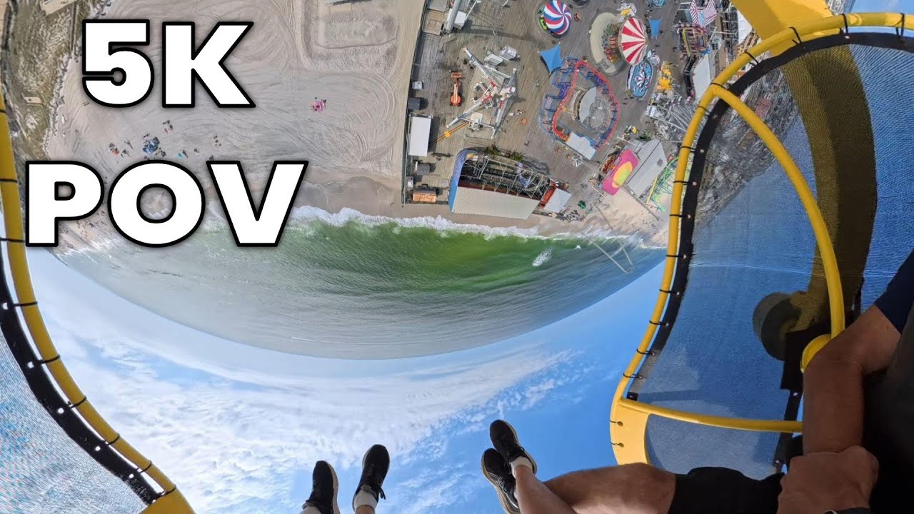 Вид с небоскреба с высоты птичьего полёта [5K] | Casino Pier 2025