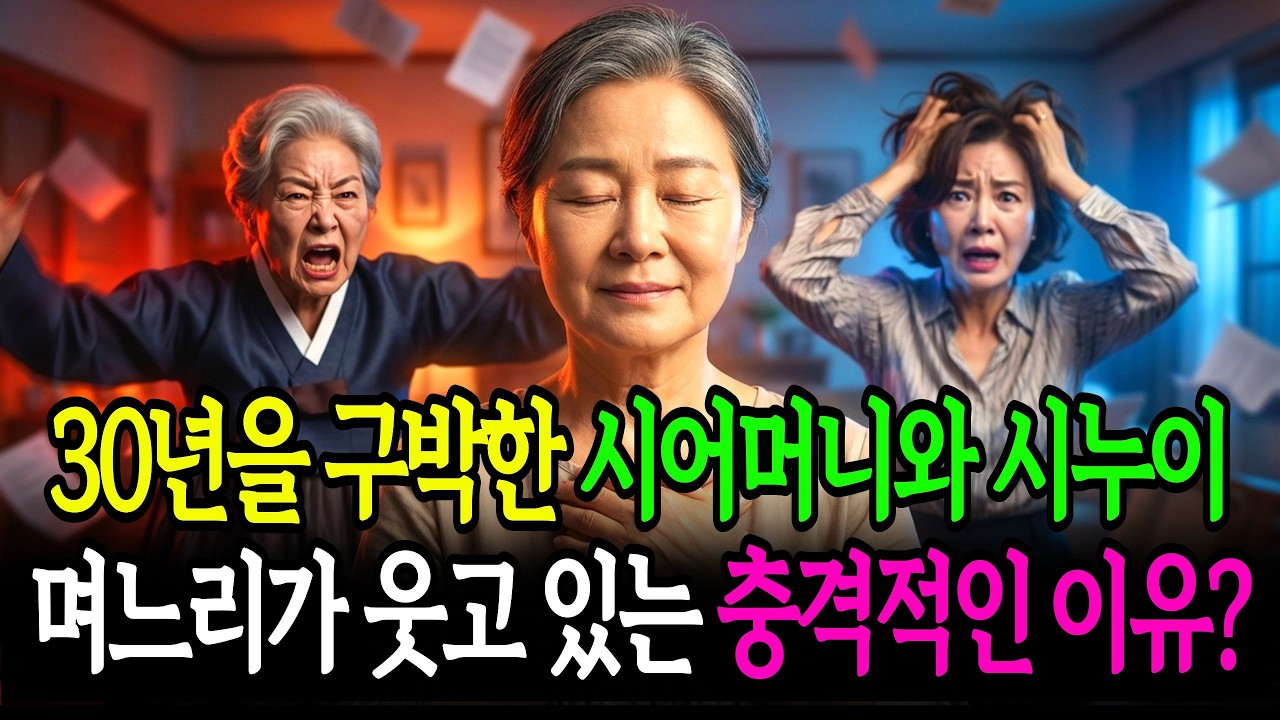 30년을 구박한 시어머니와 시누이, 며느리가 웃고 있는 충격적인 이유? | 노후사연 | 감동사연 | 인생사연 | 오디오북 | 시니어사연