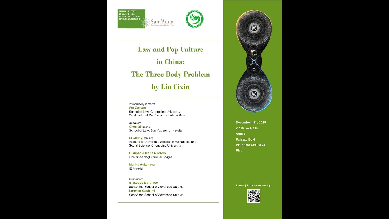 Law and Pop Culture in China: The Three Body Problem by Liu Cixin