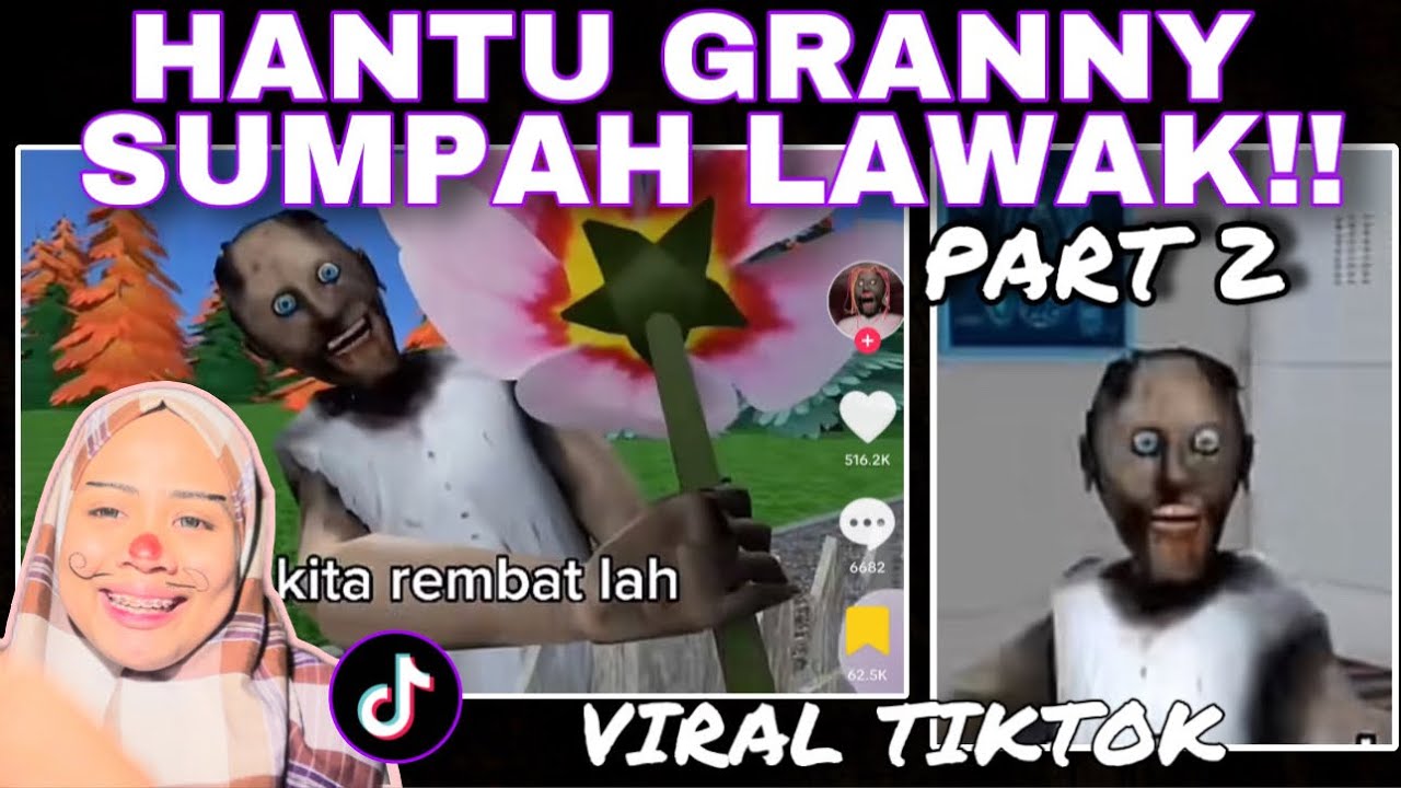 HANTU GRANNY SUMPAH LAWAK 🤣 VIRAL TIKTOK! TAHAN GELAK SAMPAI TERBERAK😭 PART2!