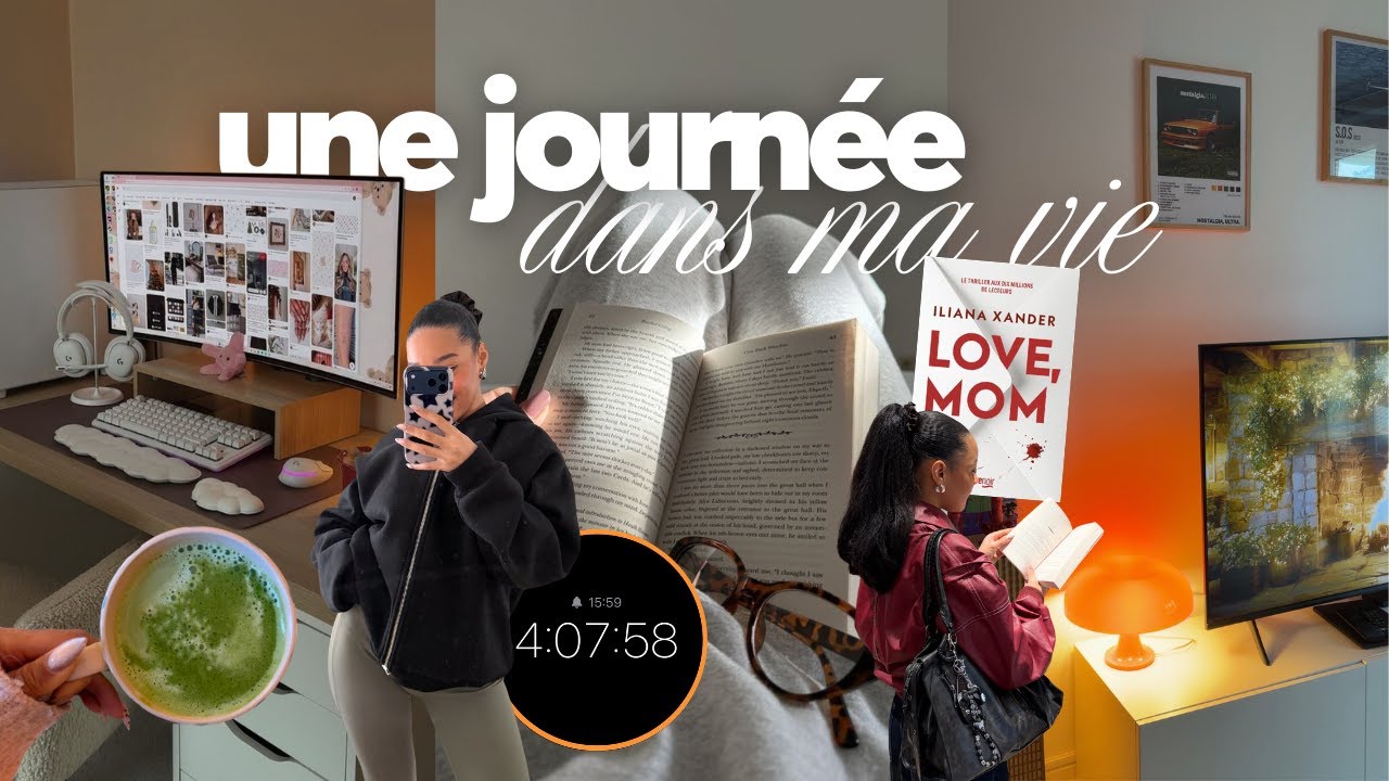 JE TRANSFORME MON TEMPS D'ÉCRAN EN TEMPS DE LECTURE(daily vlog)