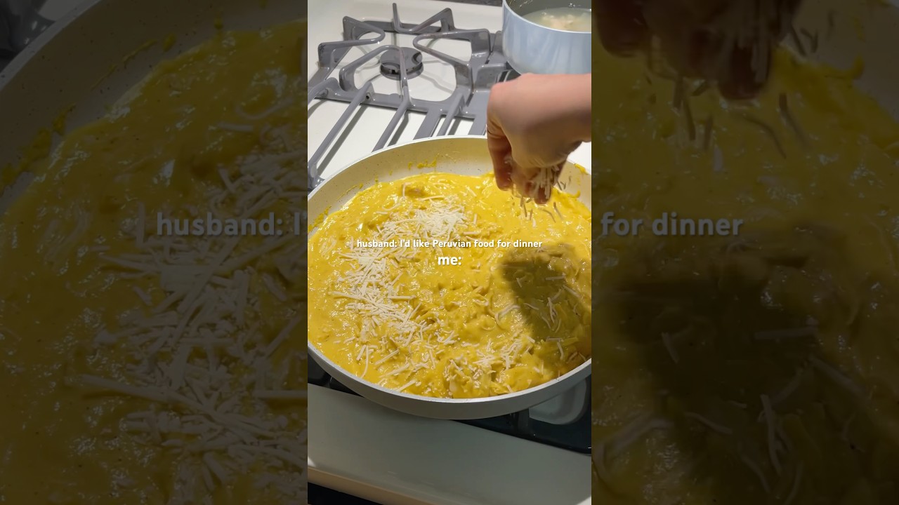 Peruvian Aji de gallina for dinner ✨👩🏽&zwj;🍳 #shortsviral #peruvianfood #food #shortsrecipe #cooking