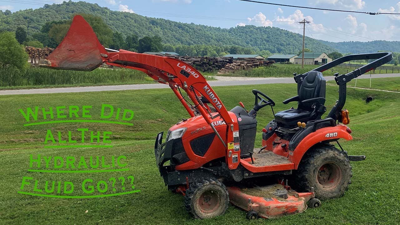We Lost ALL Our Hydraulic Fluid! - Kubota BX23S Leak Fixed!