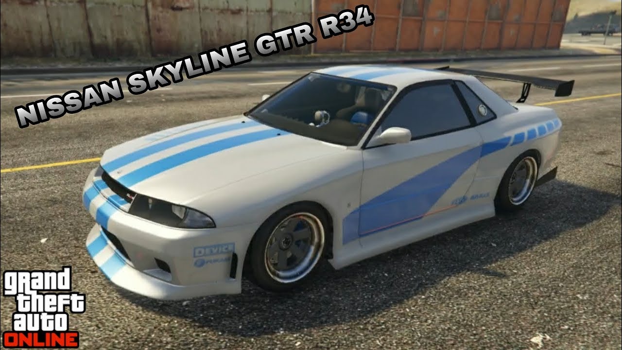 GTA ONLINE- COMO FAZER O CARRO DO BRIAN (NISSAN SKYLINE)