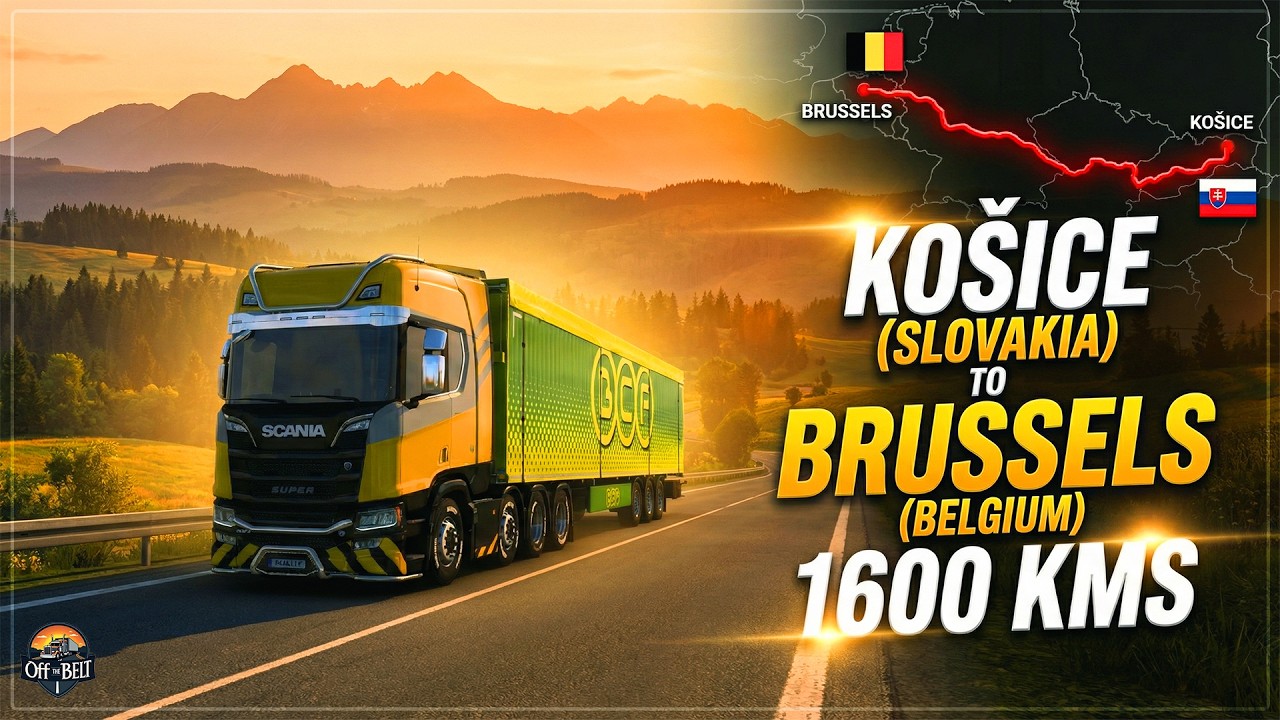 Slovakia to Belgium | Night-to-Morning Scania Drive | Euro Truck Simulator 2