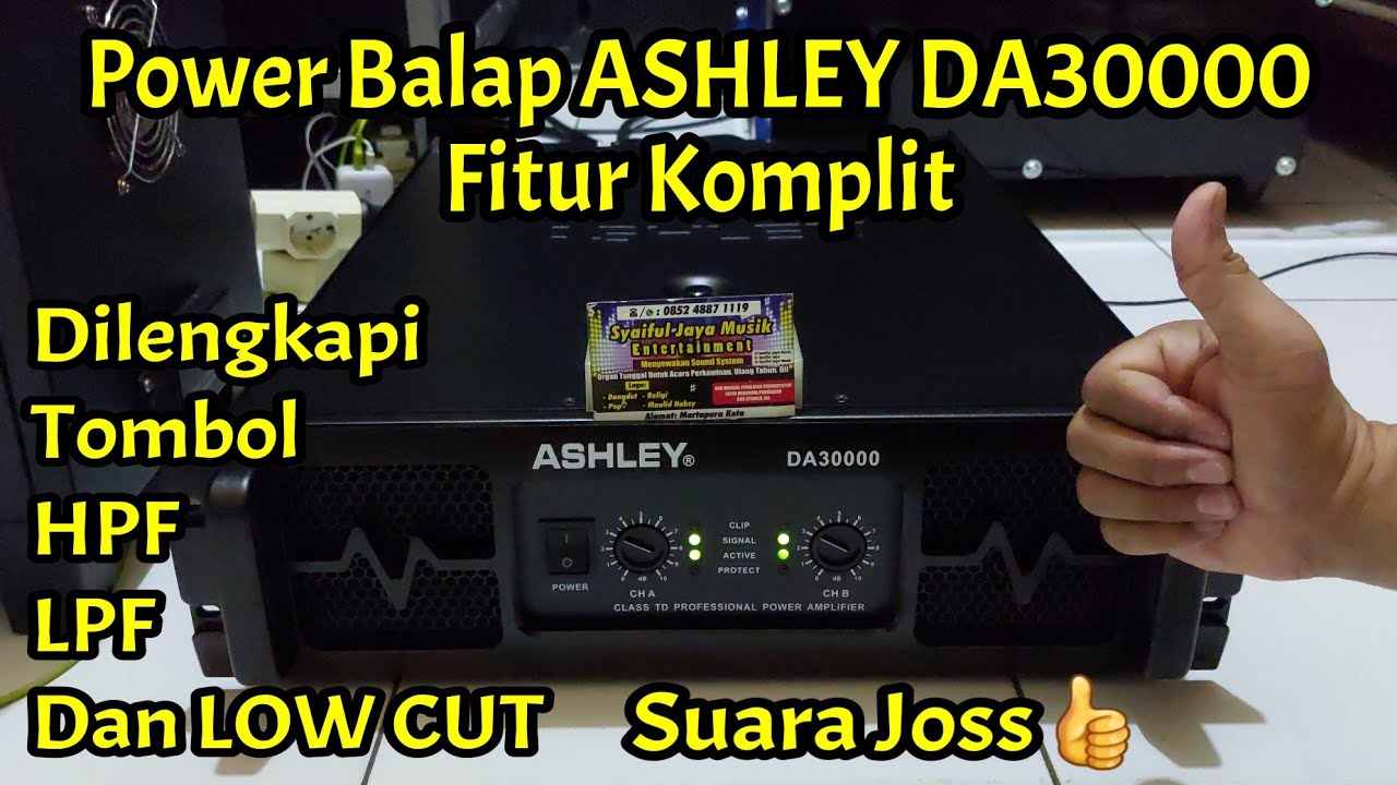 Power Balap Seri Tertinggi Ashley DA30000 Kelas TD, Fitur Canggih Tampilan Mewah