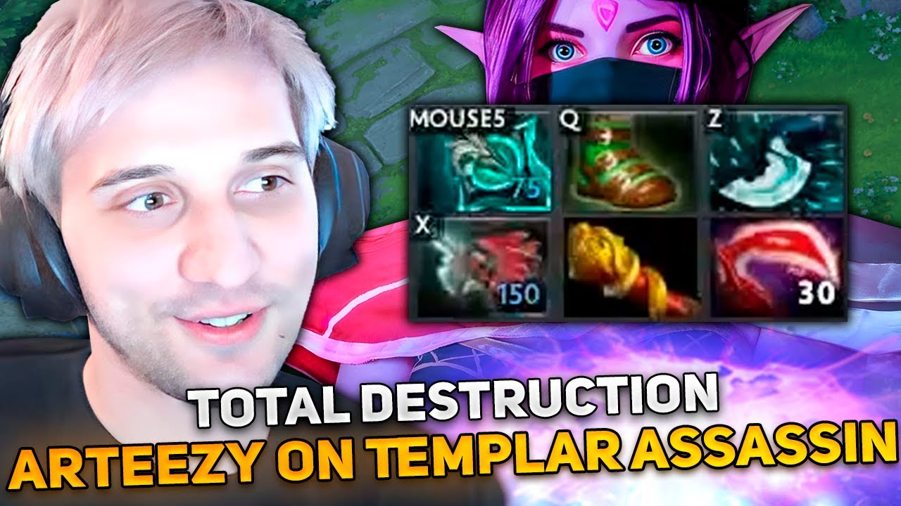 TOTAL DESTRUCTION by Arteezy on Templar Assassin in HIGH MMR!