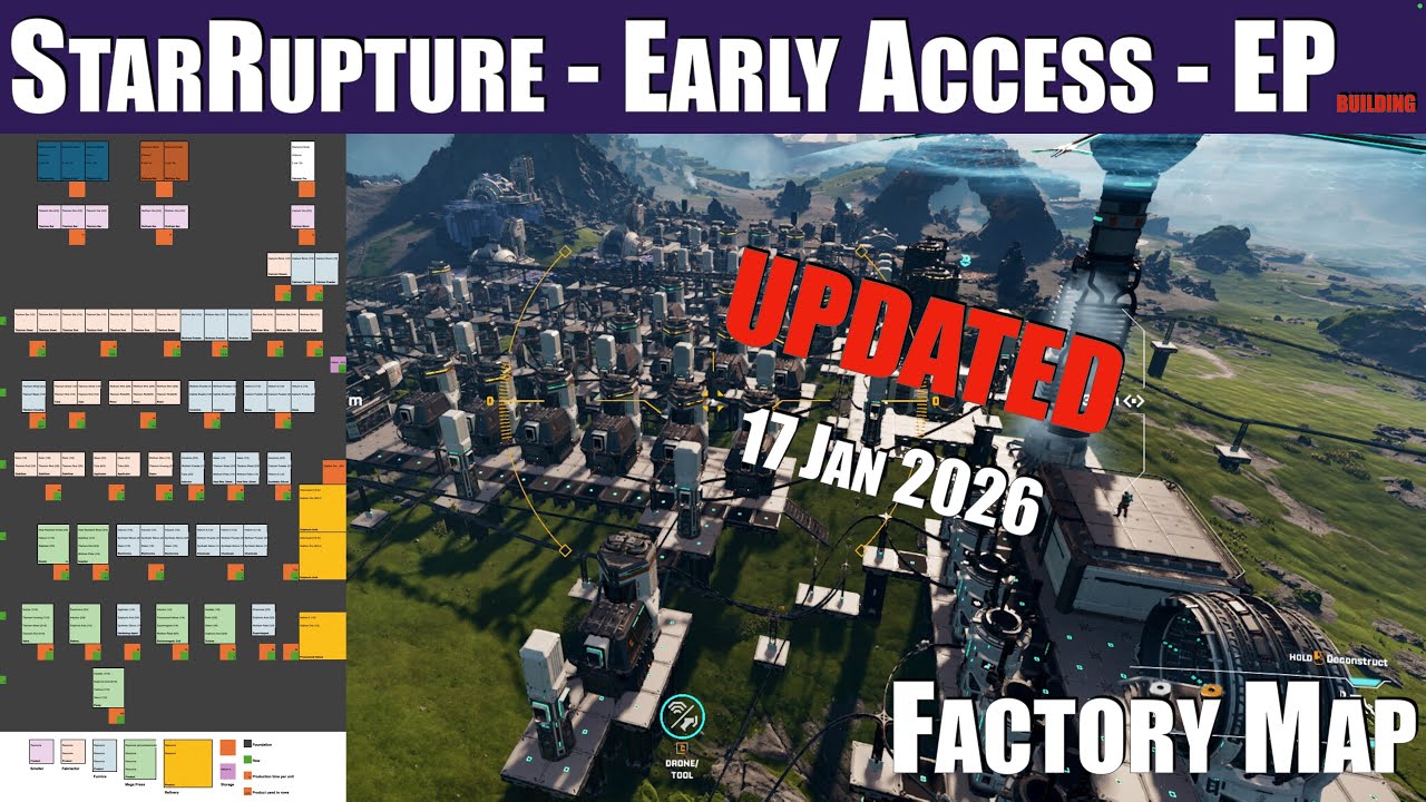 UPDATED - Factory Map - 17Jan2026 // StarRupture - Early Access - EPbuilding