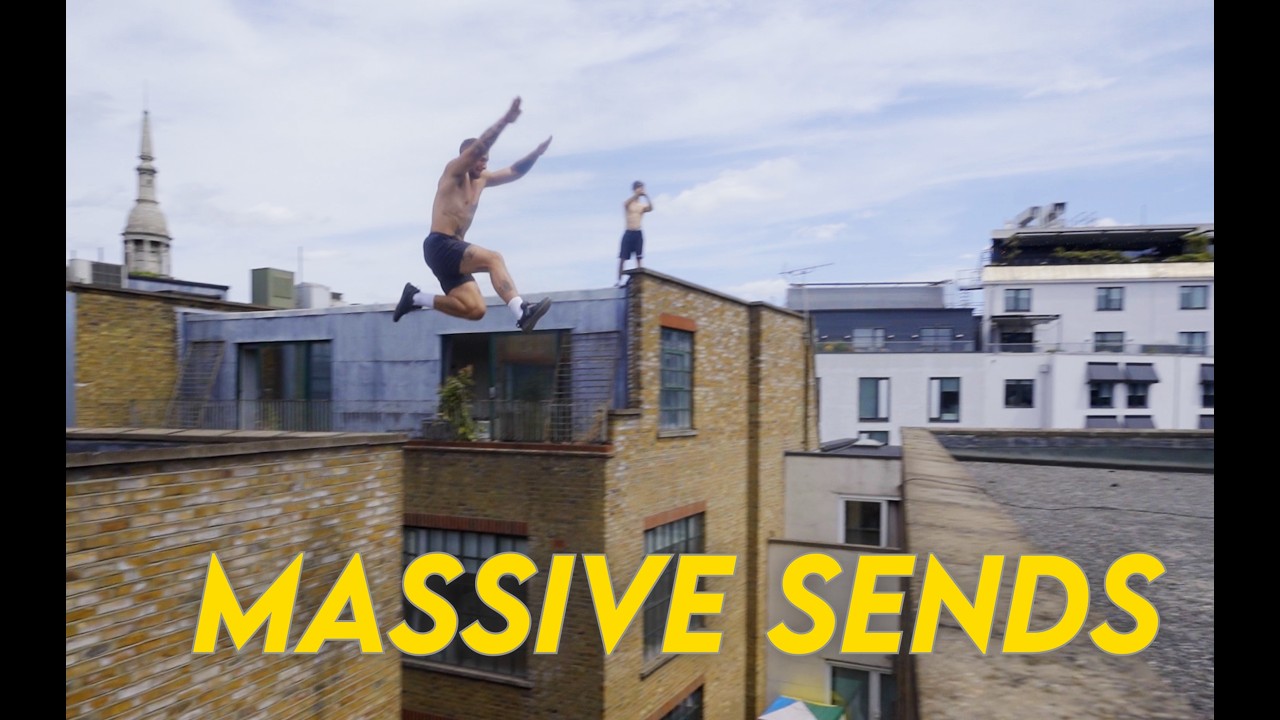 Scary roofgap and HUGE kong! - London Parkour