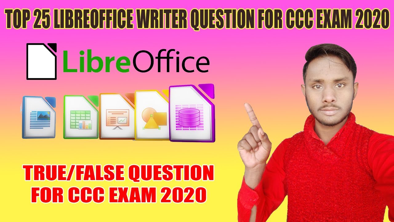 Top 25 libreoffice writer || true and false question for ccc exam 2020 || in hindi  || by dev