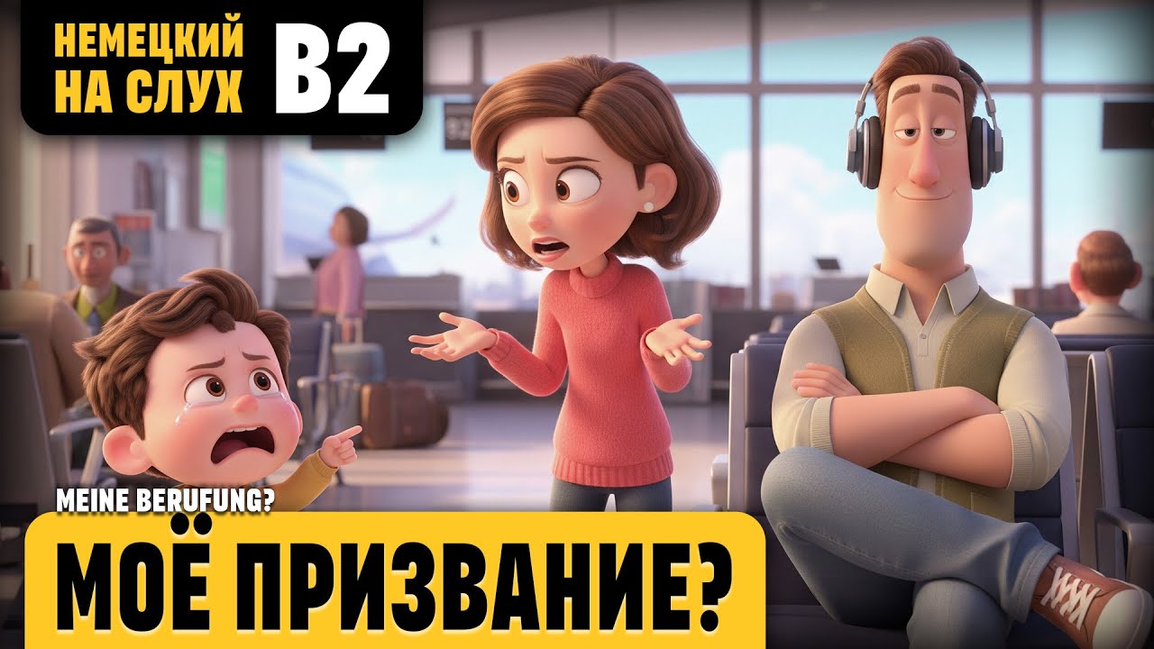 Моё призвание? Весёлый рассказ (уровень B2). Немецкий на слух.