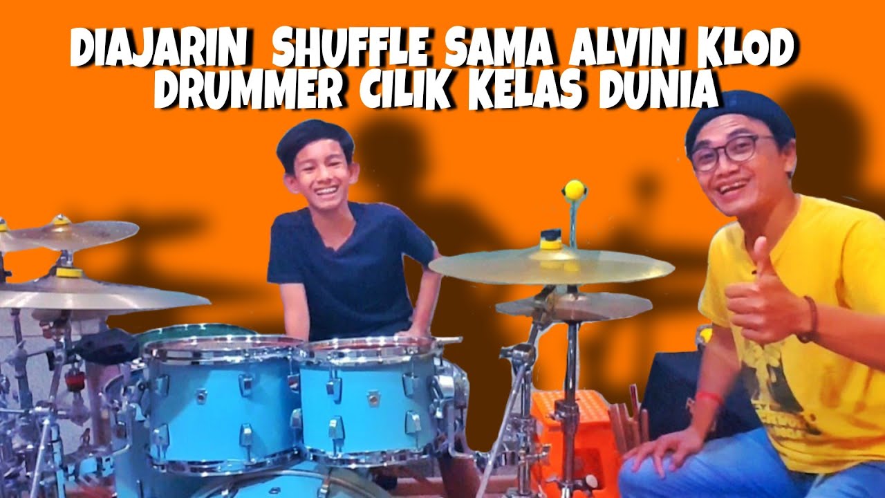 WAWAN DEWA 19 BELAJAR DRUM SHUFFLE SAMA ALVIN KLOD DRUMMER CILIK KELAS DUNIA