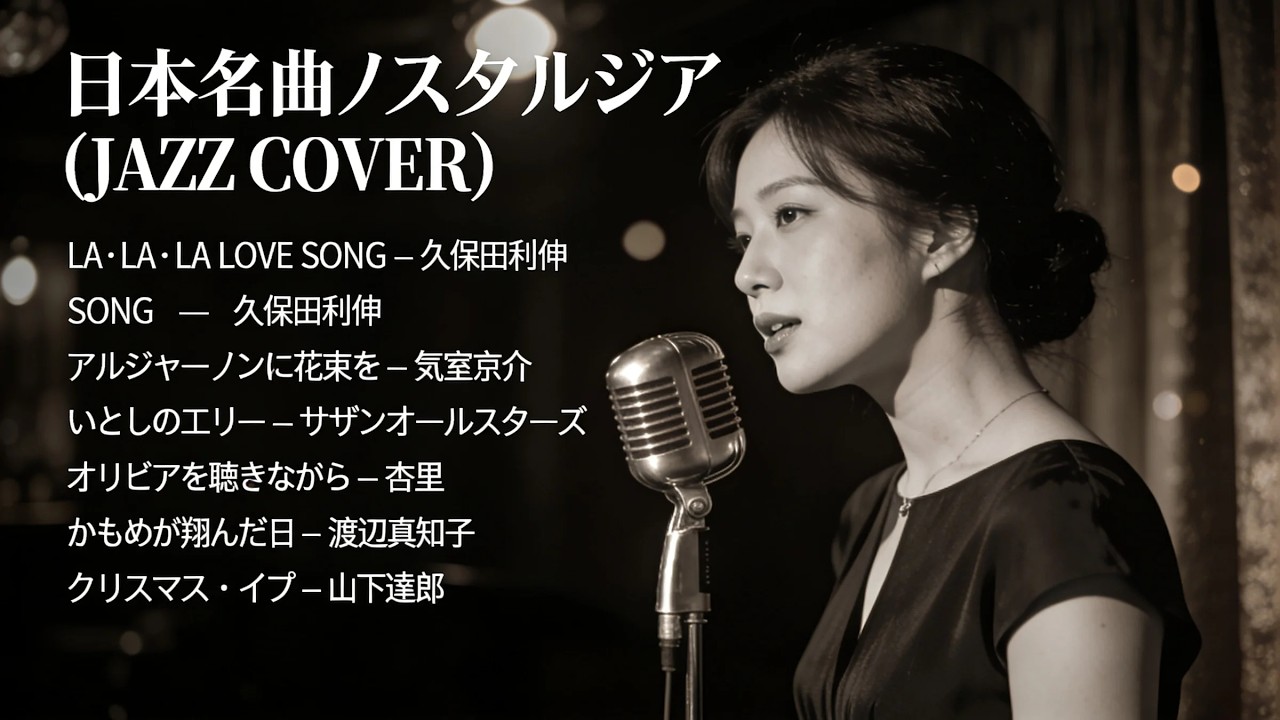 トップヒット・ジャズカバー｜日本クラシック名曲集 スピッツ・WANDS・米米CLUB ほか【夜・カフェ・リラックス】