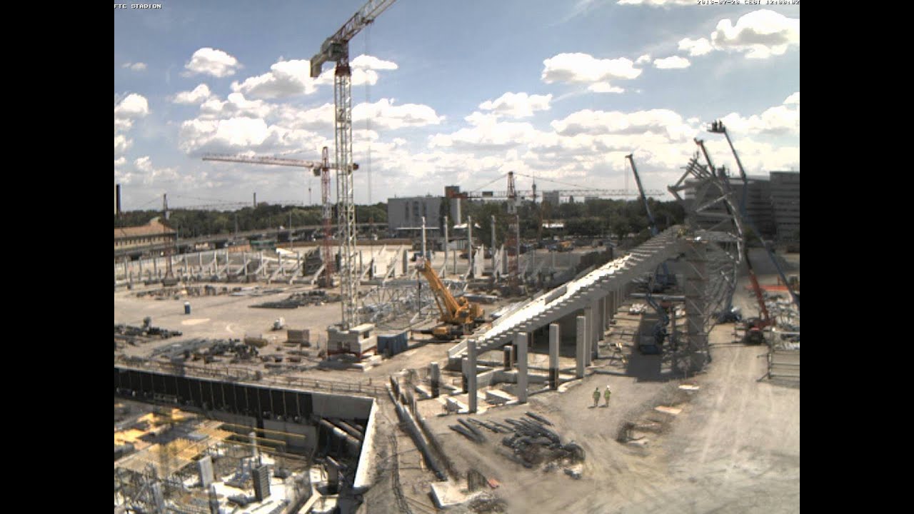 Groupama Aréna építés timelapse, kamera 2 v05, 2013 július