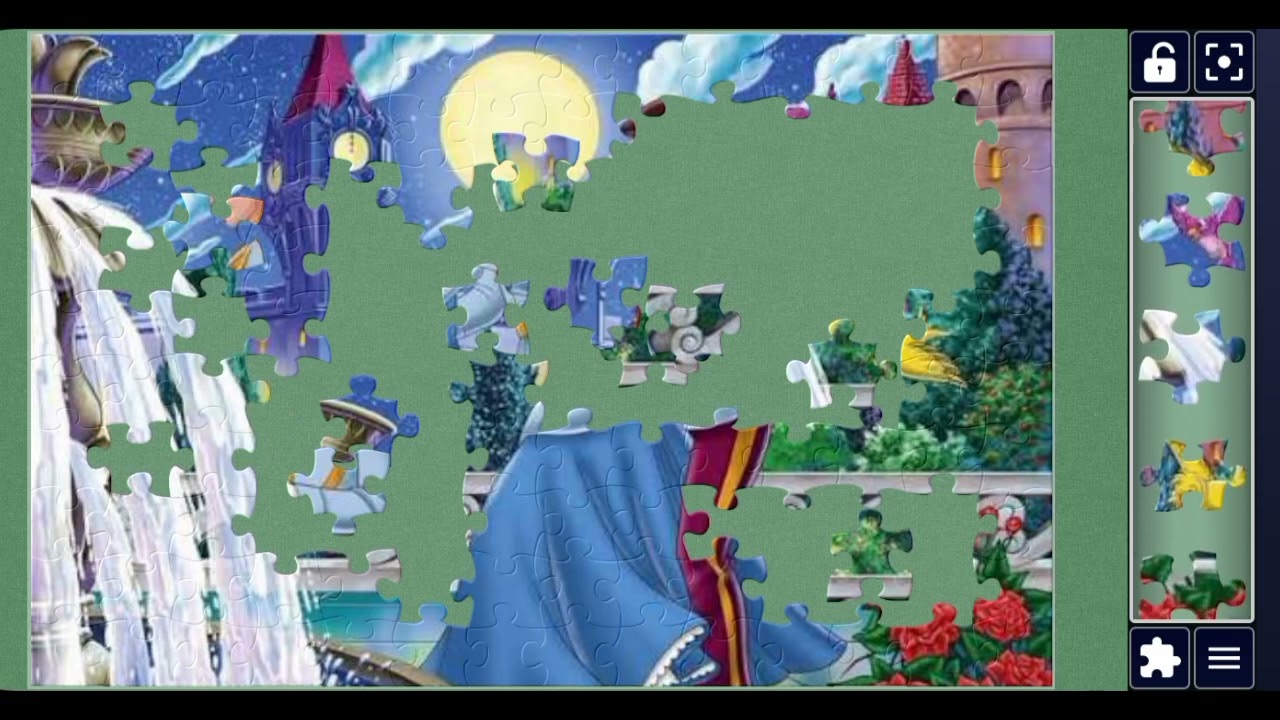 Beautiful couple 😍🧩😍😍//Cartoon jigsaw puzzle 🧩💕🧩😍🧩😻