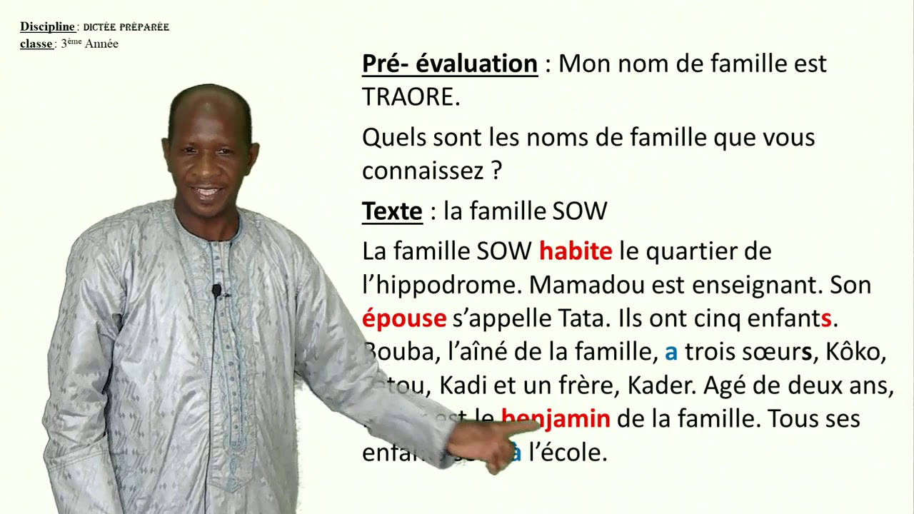 Dictée Préparée