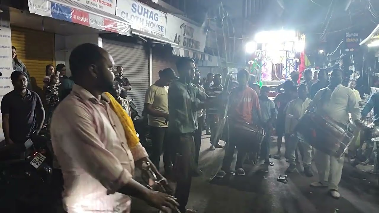 meerut sadar bazaar sabji mandi hanuman mandir ki shobha yatra 2025 part 2