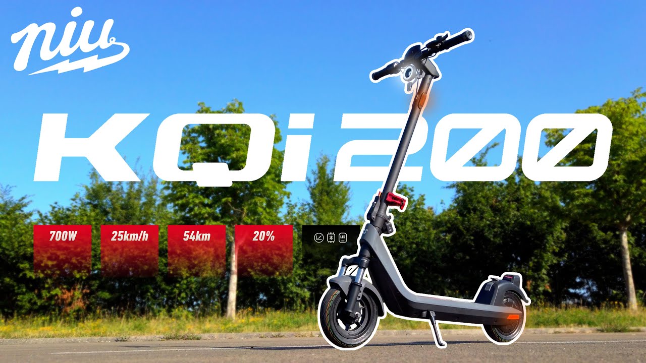 Niu KQi200 F/P La célèbre trottinette électrique multimodale revient avec des suspensions !