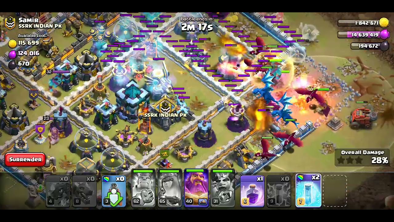 CLASH OF CLANS WAR ATTACK
