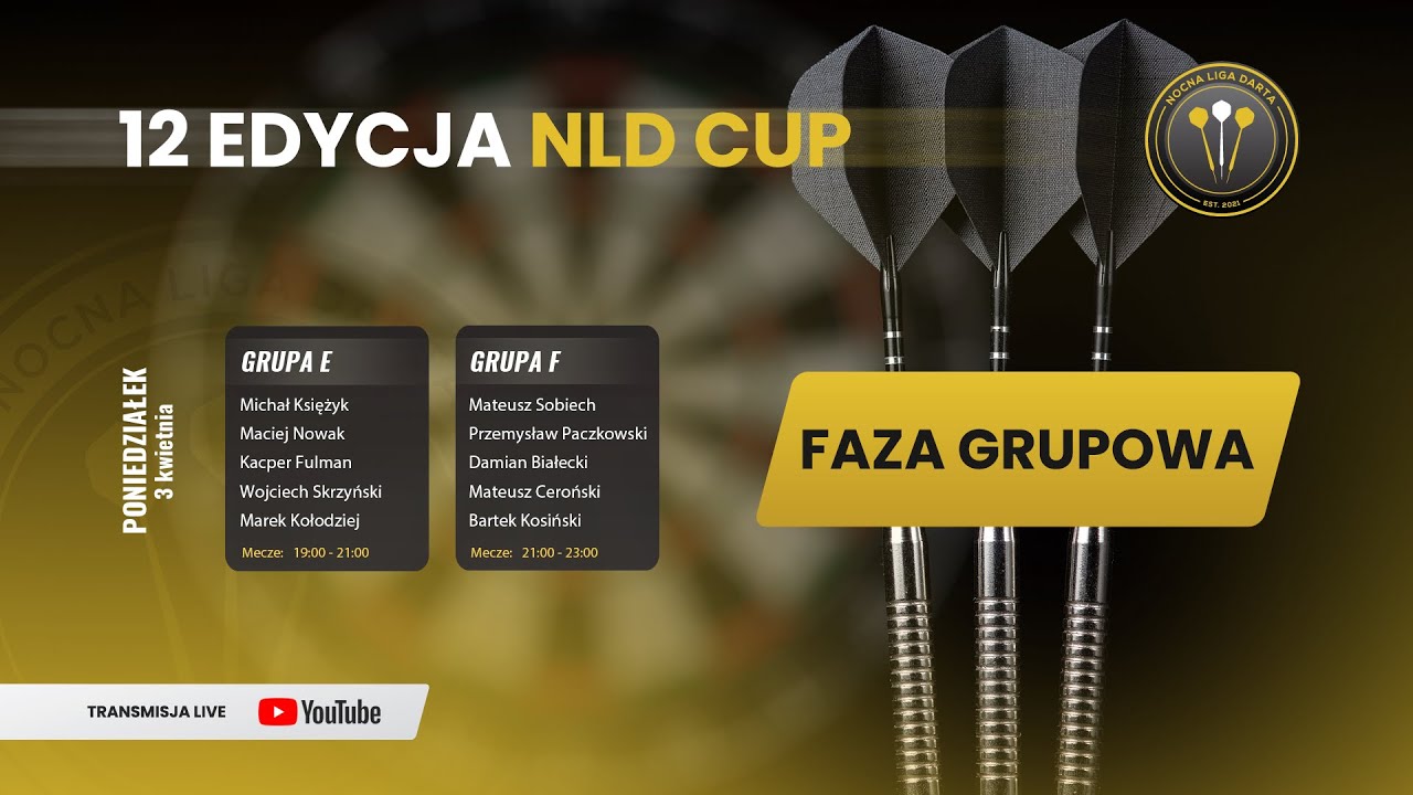 🔴 LIVE: 1️⃣2️⃣ EDYCJA NLD CUP (Grupa E i F) 🎯