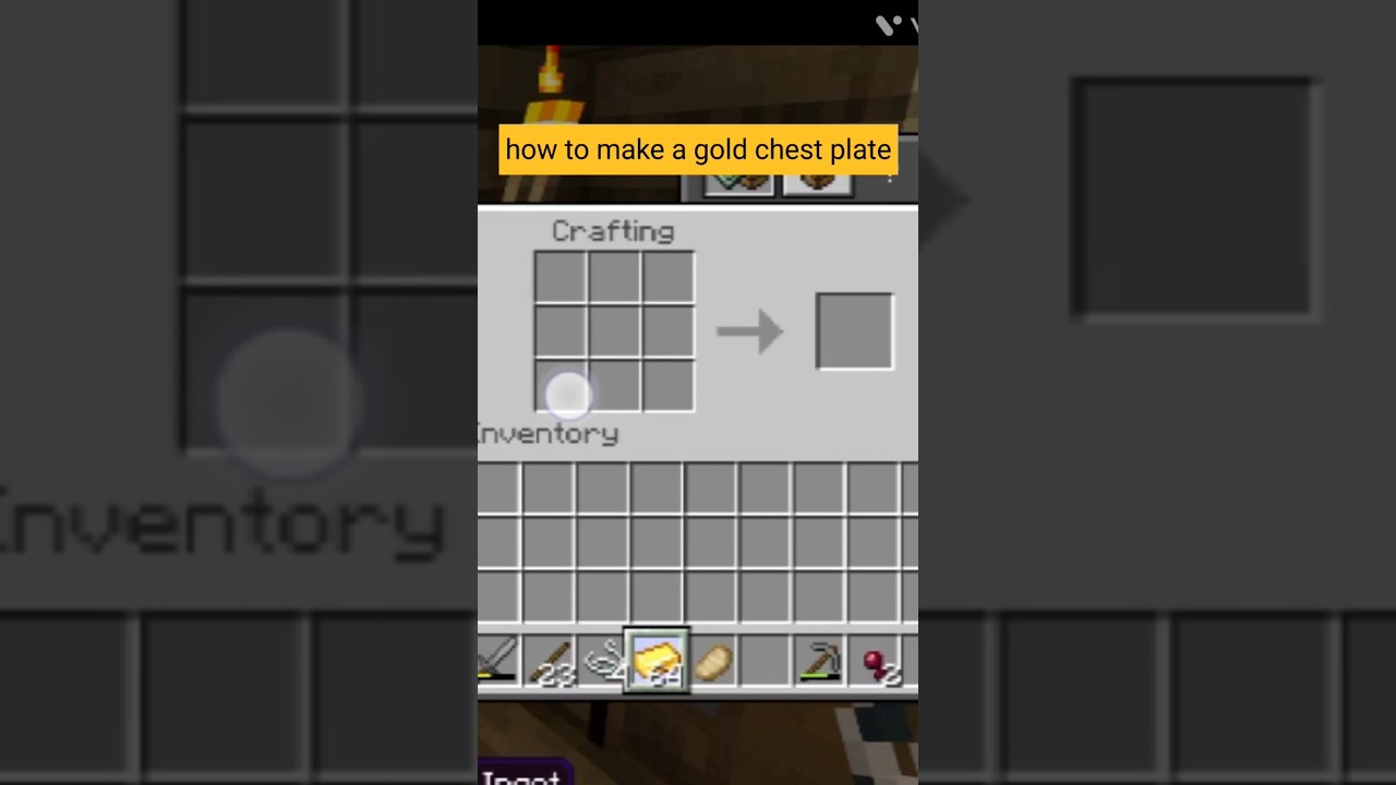 Minecraft how to make a gold chest plate