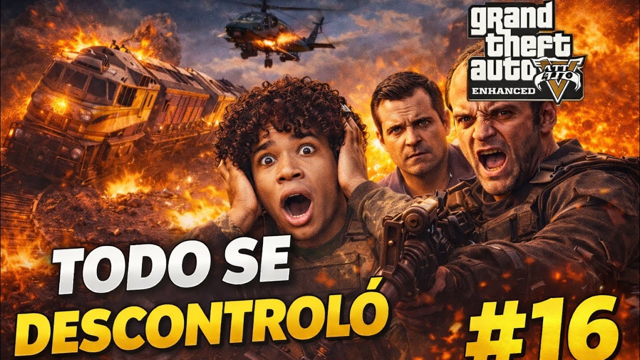 🔥 TODO SE DESCONTROLÓ: Robo al Tren, Laboratorio Secreto y una Traición 💥 | GTA V #16