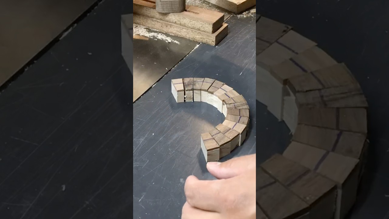 How to segment the easy way. Segmented bowl #woodturning #howto #woodwork #diy