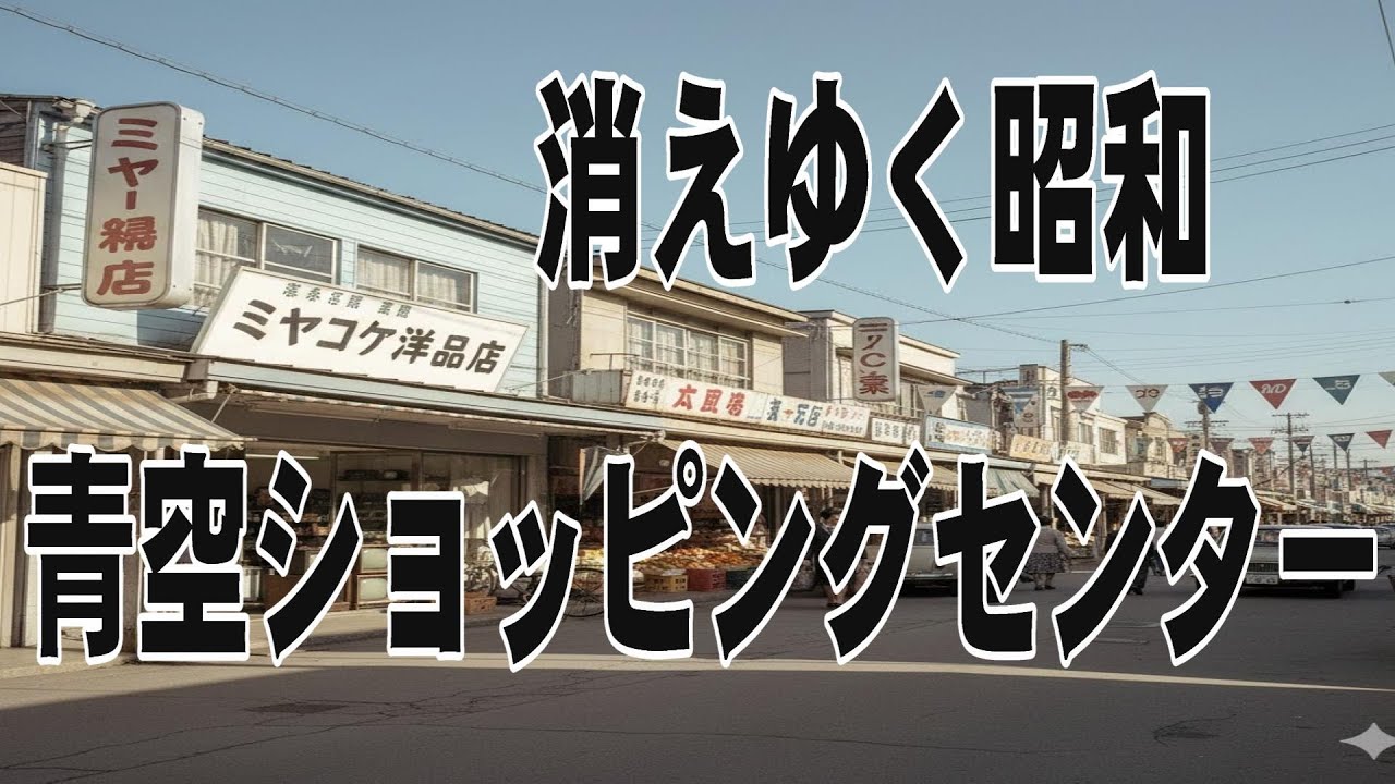 消えゆく昭和　青空ショッピングセンター