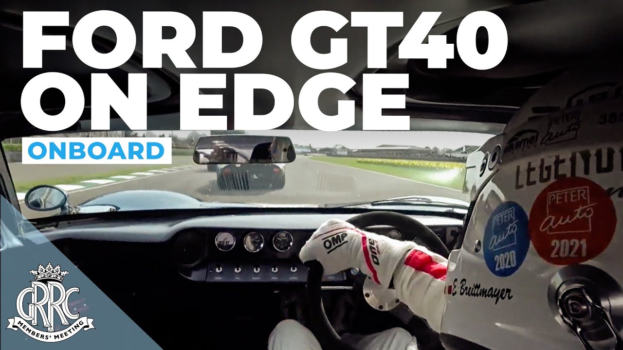 Incredible car control in wild Ford GT40 at Goodwood | Onboard brutal sound