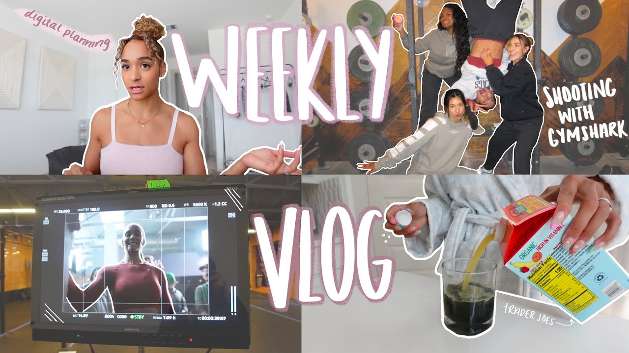 WEEKLY VLOG | Gymshark Shoot, New Pieces, Digital Planning, Errands, Chit Chat