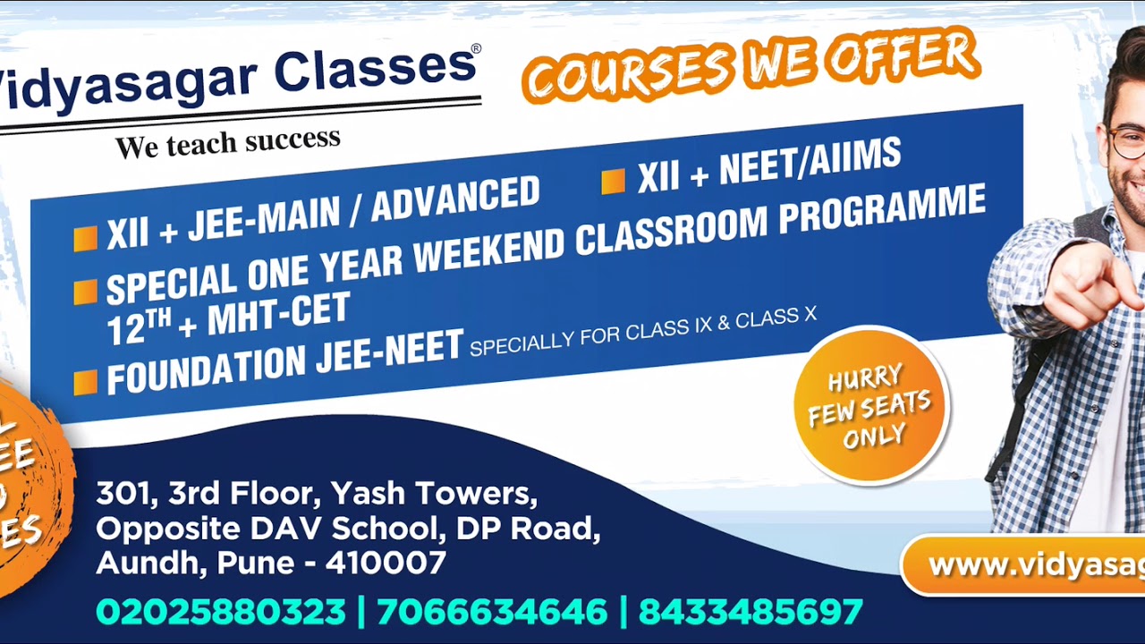 Best IIT JEE , NEET Coaching Institute in  Pune 34 years Legacy, 1.5 lac students.