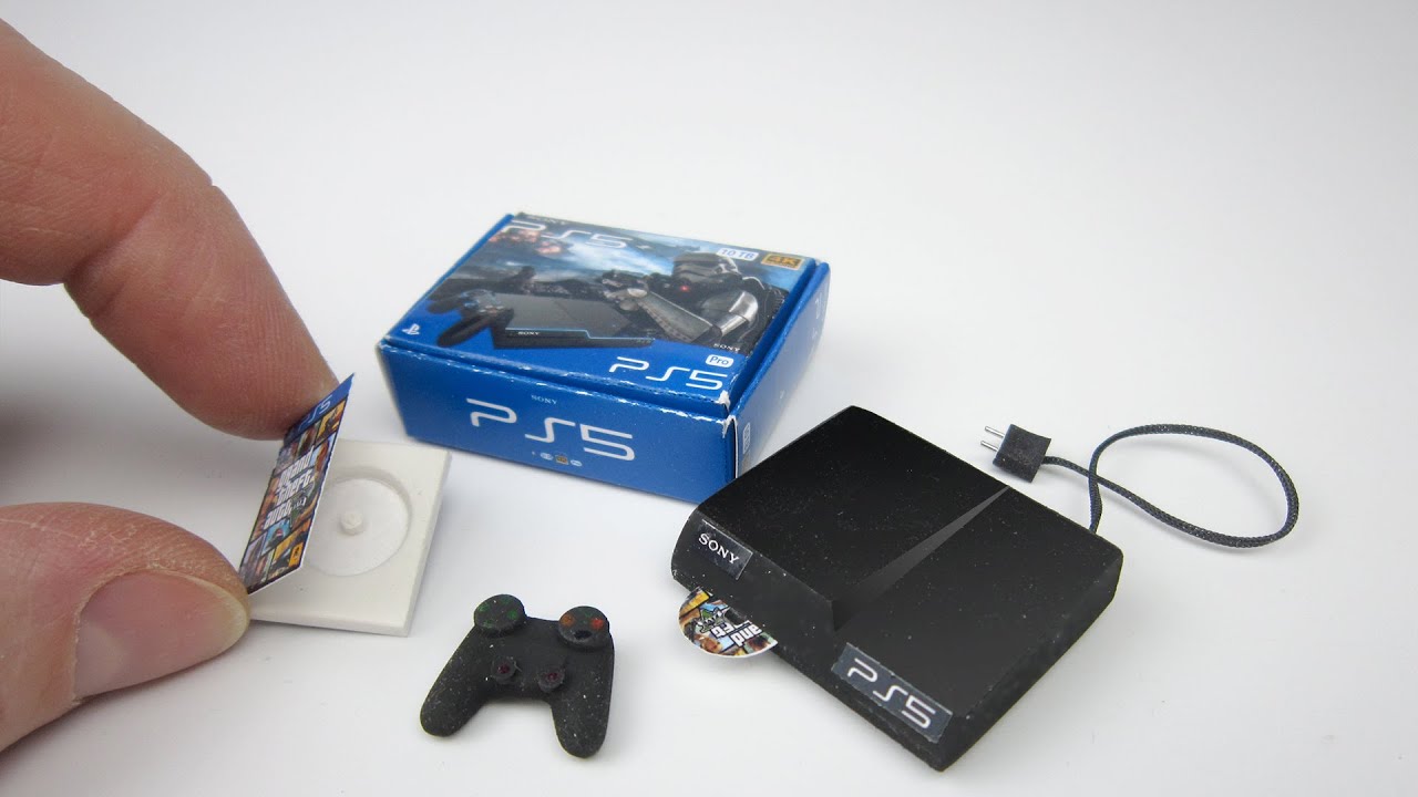 DIY Realistic Miniature PlayStation 5 | DollHouse | No Polymer Clay!
