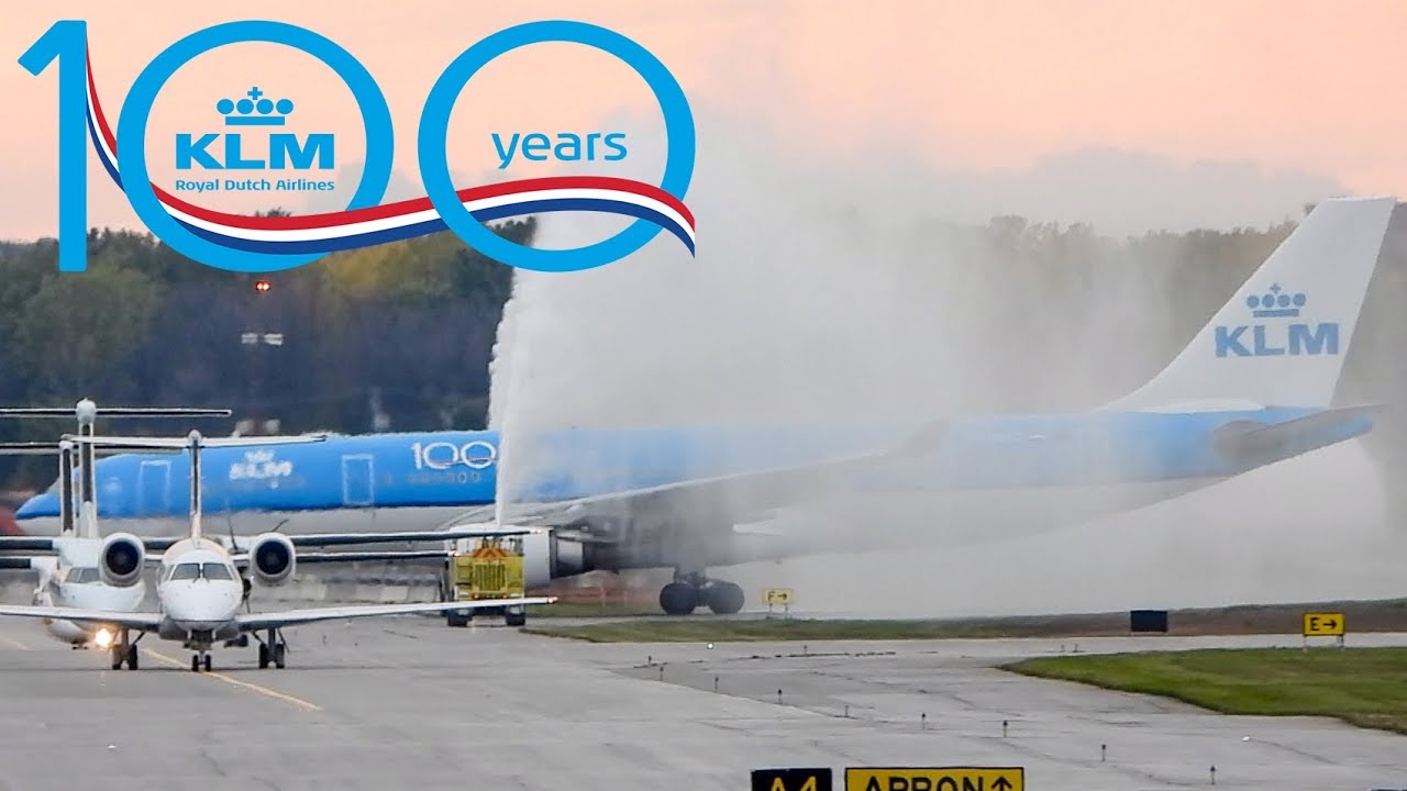 *HAPPY 100th BIRTHDAY 🎁* KLM Airbus A330-200 (A332) landing in Montreal (YUL/ CYUL)