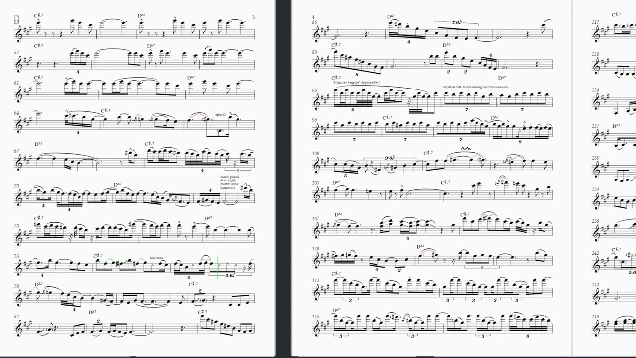 Zappa : Pink Napkins [transcription / cover]