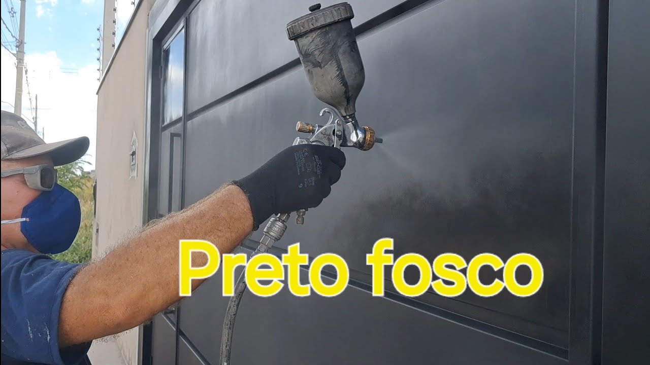 Pintura de Portão Preto fosco, Preparo fundo no galvanizado