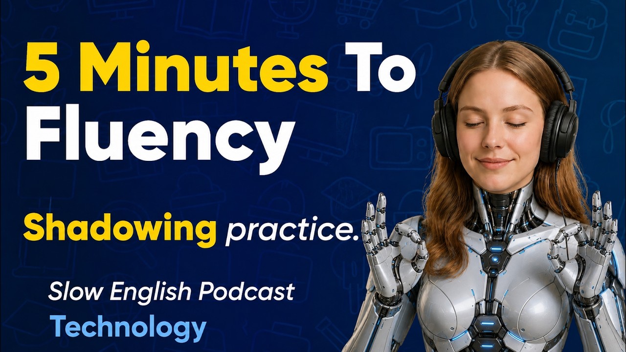 Speak English Clearly with Shadowing #5 : Talk About Technology Clearly | A1-A2 Slow English Podcast