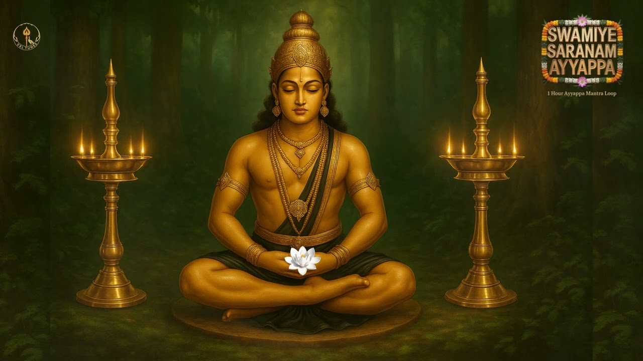 Swamiye Saranam Ayyappa | 1 Hour Ayyappa Mantra Loop | Global Meditation & Healing Music 🌍🕉️✨