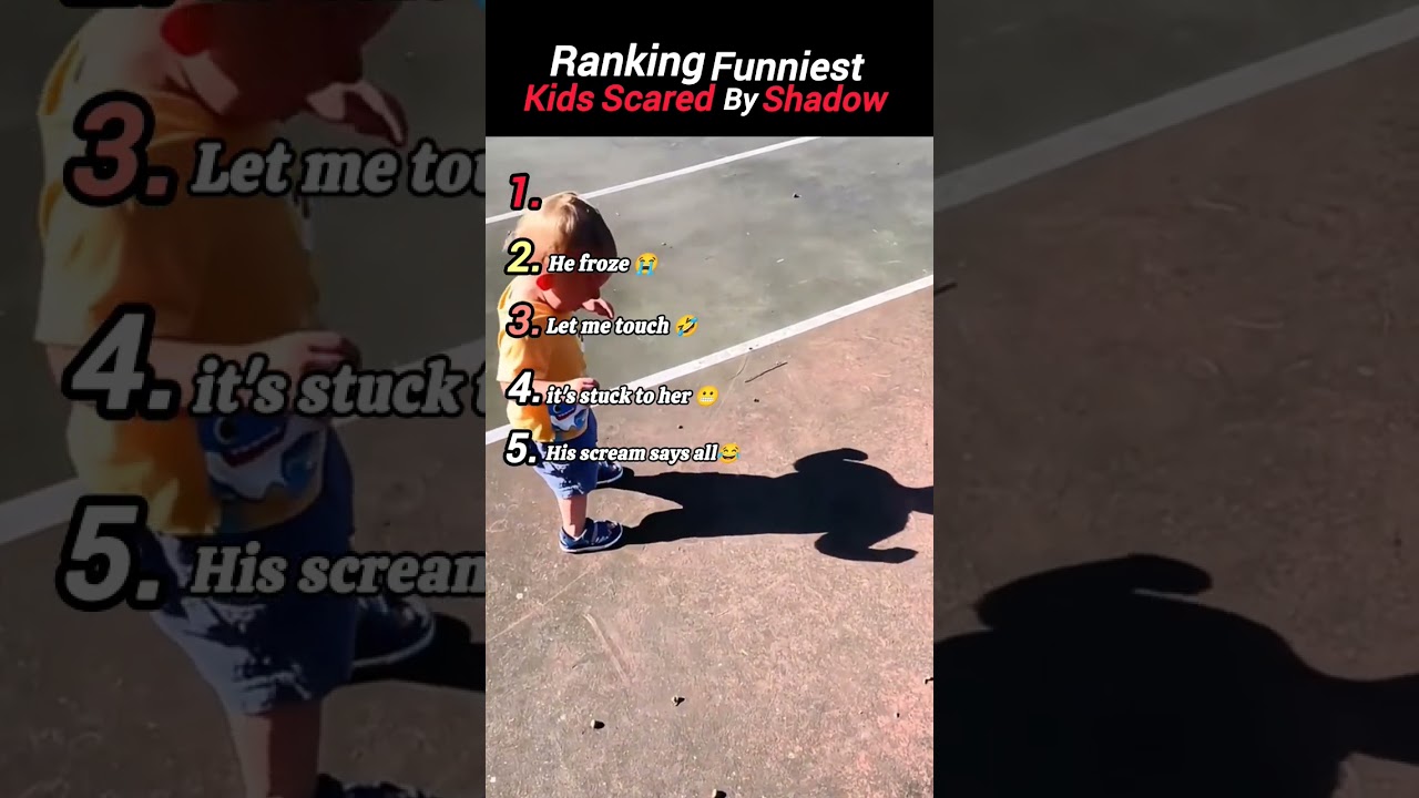 Ranking the Funniest Kids Getting Scared by Shadows 😱😂
