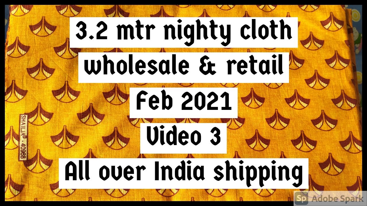 3.2 mtr nighty materials wholesale # nighty cloth wholesale # indru enna special # watsap 7598497743