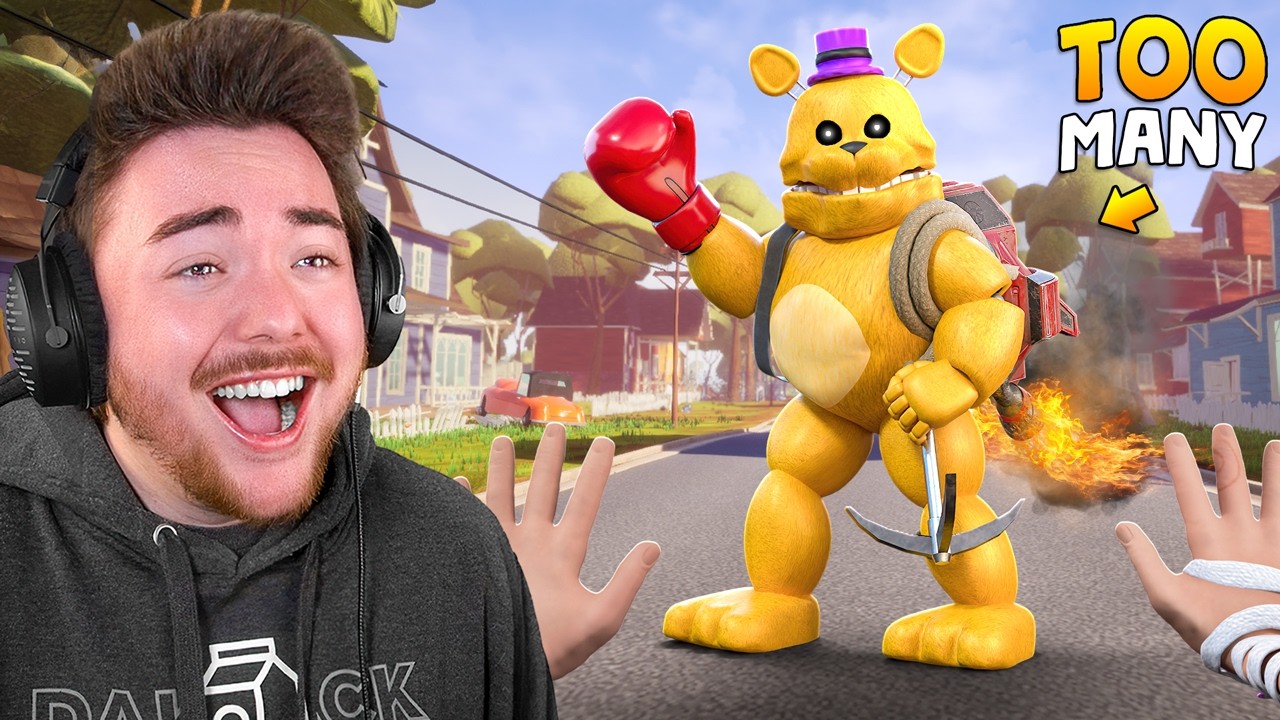 FAST FREDBEAR but HE USES ITEMS... (Jetpack, Boxing Gloves, Grappling Hook)